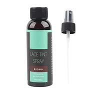Lace Tint Spray for Lace Frontals Lace Closures 98ml Melting and Holding Spray Hair Adhesive for Wigs, Extensions Portable Tint Spray Finishing Hold Glueless Hold On Your Lace Wig (Brown)