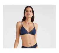 Lace Triangle Bra blue