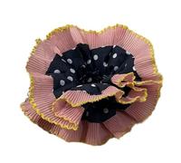 Lace Trim Hair Cracked Hair for Women Girls Polka Dot Hair Elastic Aesthetic Hair Tie Oversized Hair Circles for Daily Use