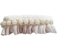 Lace Trim, Lace 2.5CM Wide Glitter Embroidered Ribbon Chiffon Pleated Fabric Beaded Fringe Edging Trim