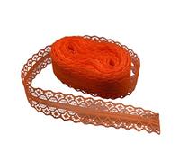 lace Trim Lace Trim 2 Pcs 10 Yards Tape Width 28MM Fabric DIY Net Cord for Decoration(Dark Orange)