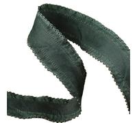 Lace Trim Ribbon， Lace Printed Ruffle Ribbon Multicolor 25mm-38mm 10 Yards(Green,25mm)