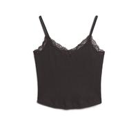 Lace-trimmed crop top for women Superdry Athletic Essentials Noir S/M