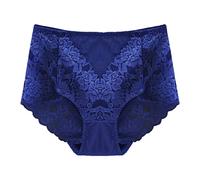 Lace Underwear Pack Women High Waist Trousers Women Brazilian Lace Knickers Navy High Leg Knickers Panties Pregnant Women high waisted lingerie set Ladies Plus Size Knickers