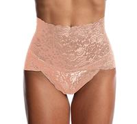 Lace Underwear Women, High Waisted Knickers Tummy Control Transparent Ladies Full Briefs Sexy Stretchy Soft Panties Breathable Underpants Comfy Hipster for Daily Wear