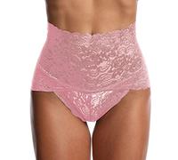 Lace Underwear Women, High Waisted Knickers Tummy Control Transparent Ladies Full Briefs Sexy Stretchy Soft Panties Breathable Underpants Comfy Hipster for Daily Wear