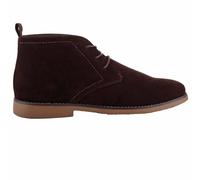ABSOLUTE FOOTWEAR Mens Lace Up Faux Suede Casual Desert Chelsea Boot - Brown - UK 8 / EU 42