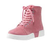 Lace-Up Sneakers Womens High Top Women's Slip-On Chunky Walking Shoes Ladies Casual Smart Party Ankle Boots Skate Athletic Formal Classic Sneakers for Women Girls Pink