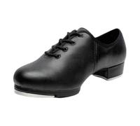 Lace Up Split Sole Tap Dance Shoes,Leather Lace Up Dance Shoes,Easy to Adjust,Non-Slip Design,Crisp Sound,Suitable for Casual Dance,Practice Classes,Formal Competitions