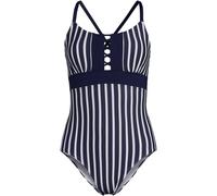 Lace-up Swimsuit lands end Navy 20