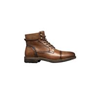 Lace Up Zip Closure Faux Fur interior Wide Fit Low Block Heel Winter Smart Boots TOP STAKA SHOES Tan 7