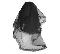 Lace Veil with Hair Clip for Women Long Band Hair Bows 2000s Punk Anime Hair Barrettes All Matching Party Headpieces