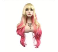 Lace Wig 60cm 23.62in Creative Gradient Long Curly Full Wig for Travel Wear Daily Full Head Wig Wigs Women
