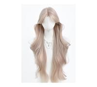 Lace Wig Artificial Wigs Full Hand-crocheted Lace Long Curly Hair Middle-parted Full Headpiece Wigs Women