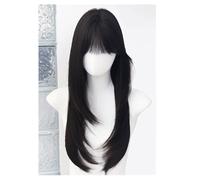 Lace Wig Daily Long Straight Wig Korean Style Face-shaping Full Head Wig Suitable for Daily Use Wigs Women