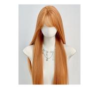 Lace Wig Full Head Fake Hair Bangs Wig Natural Temperament Long Straight Hair Middle Parting Wig Wigs Women