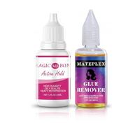 Lace Wig Glue and Remover Kit, Invisible Bond Adhesive for Wigs, Gentle Lace Front Wig Remover, Long Lasting Waterproof Wig Glue, Strong Hold Hairpiece Adhesive (Lace Glue & Remover)