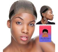 Lace Wig Grip Cap for Women 4x5 Transparent Front Wig Cap with Gripper Headband to Keep in Place Adjustable Gripper Make Your Gluless Brown