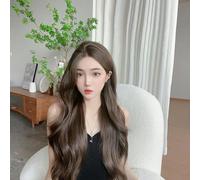 Lace Wig Hand-Woven Front Lace Mid-Length Straight Hair Full Headset Simulation Wig