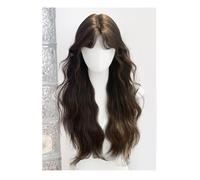 Lace Wig Korean Style Daily Travel Wool Curly Wig Long Hair Middle Parting Bangs Full Head Wig Wigs Women