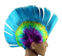 Lace Wig Long Rainbow Wig Curly Hair Costume Colorful Wigs For Women And Girls Anime Costumes Halloween Role Play Wig Wigs Colorful Straight Hair Girls Easter Party Toddler Curly Hair (D, One Size)