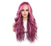 Lace Wig Small Lace Wig Highlighted Wave Long Curly Synthetic Wig Small Lace Full Head Wig Wigs Women