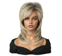 Lace Wig Suitable for Daily Travel and Wearing Wigs Women's Layered Wigs High Temperature Silk Synthetic Shoulder-length Wigs Wigs Women