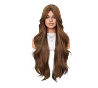 Lace Wig Women's Wig Long Curly Hair Full Head Wig Eight-character Bangs Natural High Temperature Silk Wig Wigs Women
