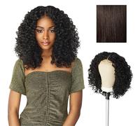 Lace Wigs - Unit 5 Extra Wide 5 Inch Deep Parting Synthetic Preplucked Hairline Glueless Lacefront (2 DARKBROWN)