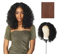 Lace Wigs - Unit 5 Extra Wide 5 Inch Deep Parting Synthetic Preplucked Hairline Glueless Lacefront (FLAMBOYAGECHOCOLATE)