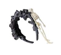 Lace Witch Costume Hair Hoop Dark Blood Skeleton Hair Styling For Live Show Headband Carnivals Halloween Headbands For Men