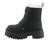 Buffalo - Aspen Lace Up Warm Vegan Nubuck Black - Girl Shoes - black - EU 37 - Synthetic/Textile/Rubber EU 37