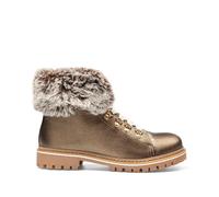 Lacen Mountain Ankle Boots in Leather with Faux Fur bronze