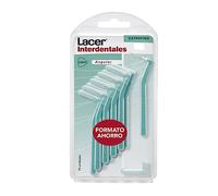 LACER - Interdental Brush Extra Fine Angular 10 Units, Angled Handle, Maximum Efficiency, Tynex Filaments, Extra Fine Bristles, Prevents and Removes Bacterial Plaque