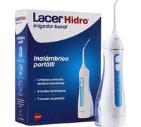 LACER HIDRO Cordless Portable Oral Irrigator with 2 Refills, Quick and Effective Interdental Cleaning, 4 Cleaning Modes, 7 Pressure Levels, Ergonomic and Compact Design