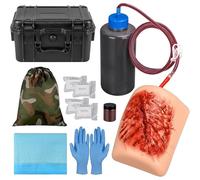 Laceration Simulator Wound Simulation Kit Thigh Wound Packing Training Kit Trainer Model for Stopping Bleeding and Practicing C