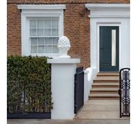 Lacerta Composite Door Monza 7016 Grey 890mm X 2090mm Open In Right Hand Obs Glass 10 Year Guarantee - Free Delivery & Smart Lock