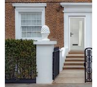 Lacerta Composite Door Monza Agate Grey 890mm X 2090mm Open In Right Hand Obs Glass 10 Year Guarantee - Free Delivery & Smart Lock