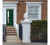 Lacerta Composite Door Monza Green 920mm X 2090mm Open In Left Hand Clear Glass 10 Year Guarantee - Free Delivery & Smart Lock