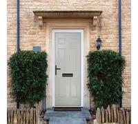Crystal Grp Front Door Muirfield Solid Agate Grey 890Mm X 2090Mm Open In Right Hand None Glass, Grey