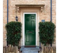 Crystal Grp Front Door Muirfield Solid Green 890Mm X 2090Mm Open In Left Hand None Glass, Green
