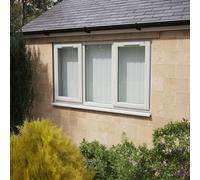 Lacerta Triple Glazed Window Agate/white Lh & Rh Side Hung Fixed Centre Clear Glazed 1770 X 1115mm 10 Year Guarantee With Free Delivery