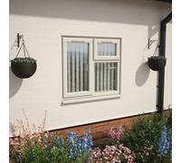 Lacerta Triple Glazed Window Agate/white Lh Side Hung And Top Opener Clear Glazed 1190 X 1190mm 10 Year Guarantee With Free Delivery