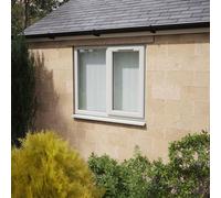 Lacerta Triple Glazed Window Agate/white Rh Side Hung Next To A Fixed Clear Glazed 1190 X 1040mm 10 Year Guarantee With Free Delivery