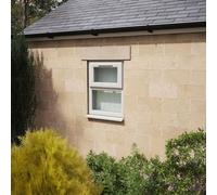 Lacerta Triple Glazed Window Agate/white Top Hung Over Fixed Light Clear Glazed 610 X 820mm 10 Year Guarantee With Free Delivery