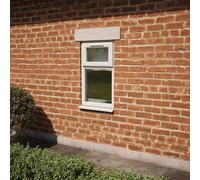 Lacerta Triple Glazed Window Agate/white Top Hung Over Fixed Light Obscure Glazed 610 X 1040mm 10 Year Guarantee With Free Delivery