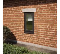 Lacerta Triple Glazed Window Black/white Top Hung Opener Clear Glazed 610 X 1040mm 10 Year Guarantee With Free Delivery