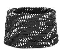 Lacesgian Pro Grade Waxed Polyester Ice Hockey Skate Laces - Durable Molded-Tip Replacement shoe Laces for Ice Skates & Boots (Black, 96"/240cm)