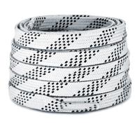 Lacesgian Professional Roller Ice Hockey Skate Laces, Flat Durable Anti-Fracture Polyester Shoelaces for Figure Skates, Boots (White, 120"/300cm)