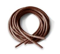 Lacestar Round Waxed Cotton Thin Shoelaces 2.5mm Wide 75cm 100cm 125cm Long Dress Wax Cord Laces Brogues Shoes Boot (75cm, Dark Brown)…